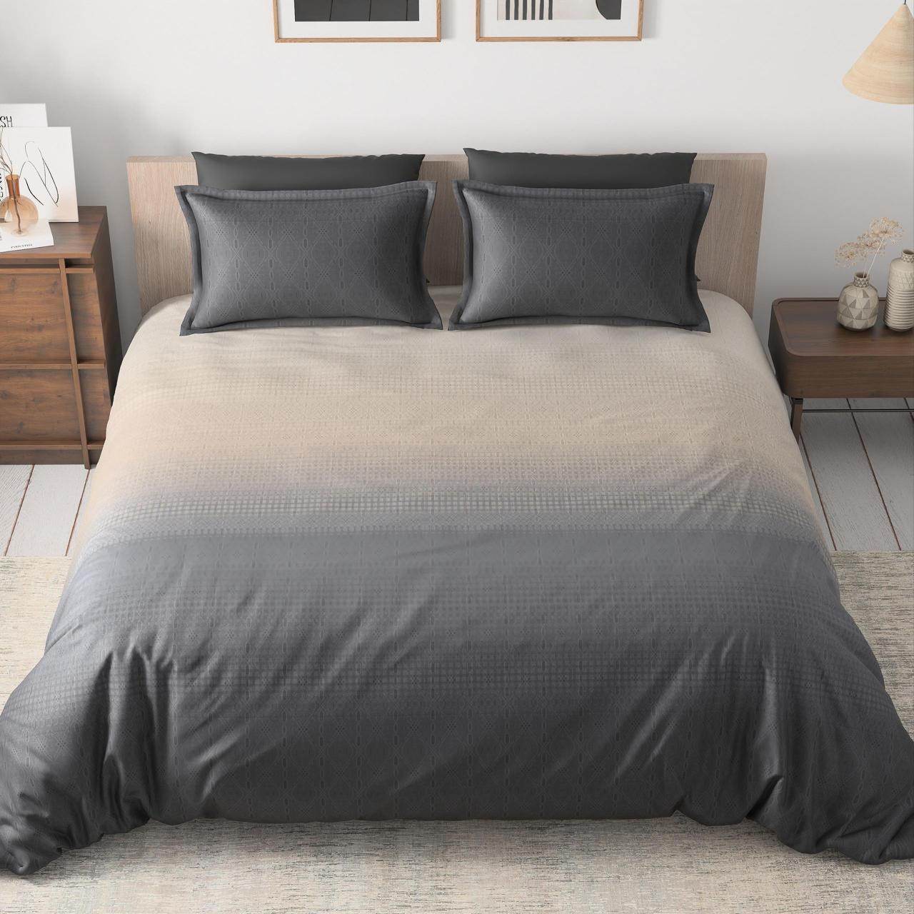 100% Cotton Bedsheet - 180TC | Elegant Ombre Pattern | Soft & Comfortable - COZYSLEEPSTORE