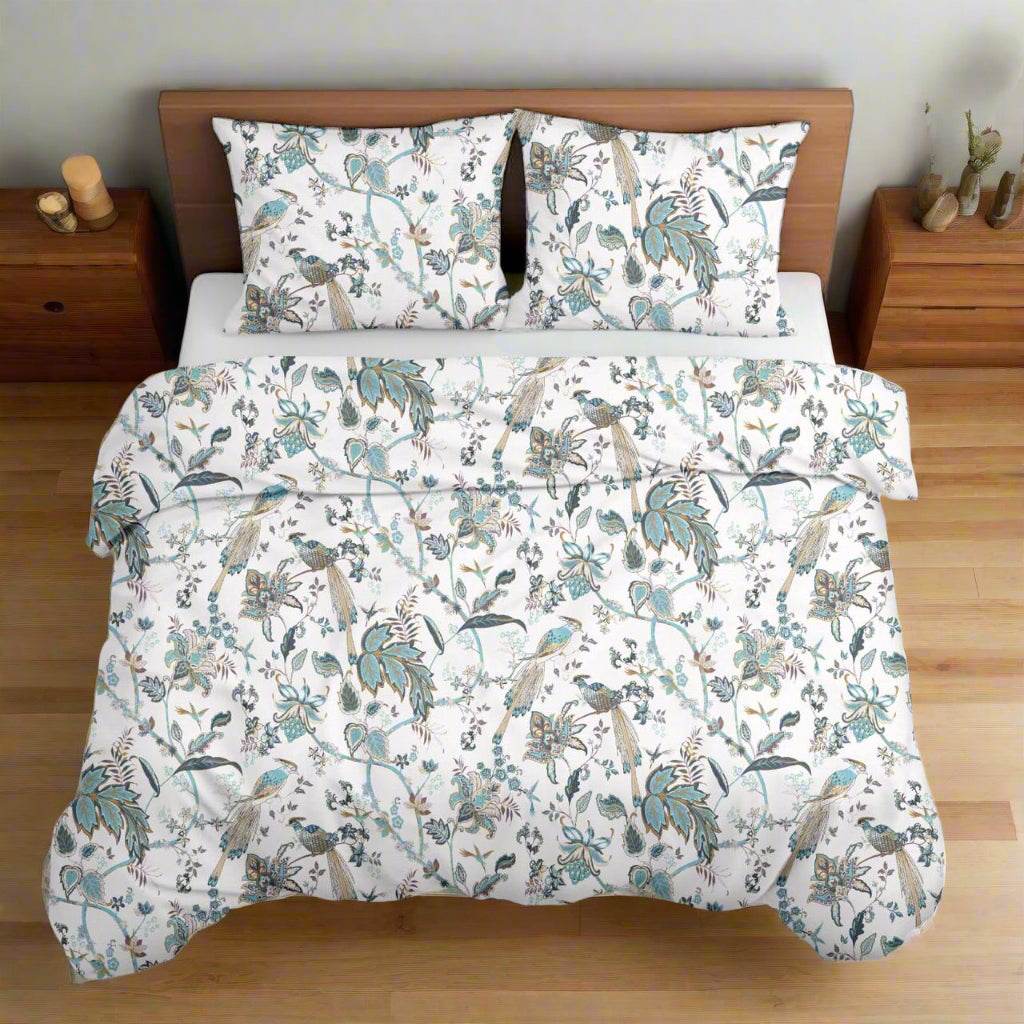 100% Cotton Bedsheet - 180TC | Beautiful Floral Print | Soft & Stylish - COZYSLEEPSTORE